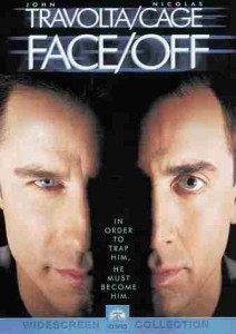 "Face/Off ” (1997) is a cult-classic psychological thriller about an undercover agent who receives a face transplant in the line of duty. Photo ccourtesy of soudtrackcollector.com