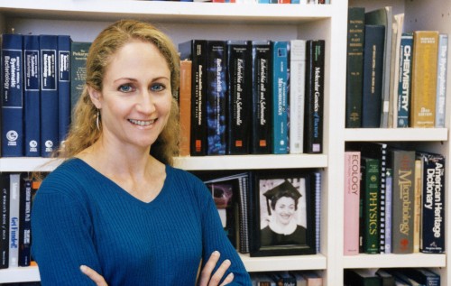 Jo Handelsman pictured in her former office at UW Madison. Courtesy of the University of Wisconsin-Madison.