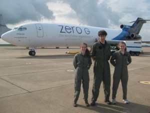 As a member of Yale’s Drop Team, Horowitz had the opportunity to experience zero gravity. Courtesy of Ben Horowitz.