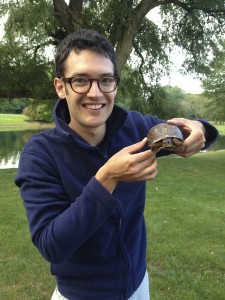 Yale graduate student Daniel Field holds a box turtle, an additional research interest of his. Image courtesy of Daniel Field.