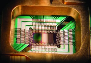 D-wave: D-Wave Two, pictured above, is the world's most complex quantum computer. Created in 2013, D-Wave Two is comprised of 512 qubits, and performs an optimization algorithm orders of magnitude faster than classical computers. Image Courtesy of Wikipedia.