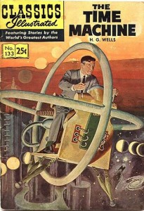 H.G. Wells’ classic novel, The Time Machine, gets readers excited about the prospect of time travel. Image courtesy of Wikipedia.