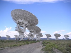 The Karl Jansky Very Large Array Telescope was part of the advanced technology that made Acre and Offner’s research possible. Image courtesy of Wikimedia.